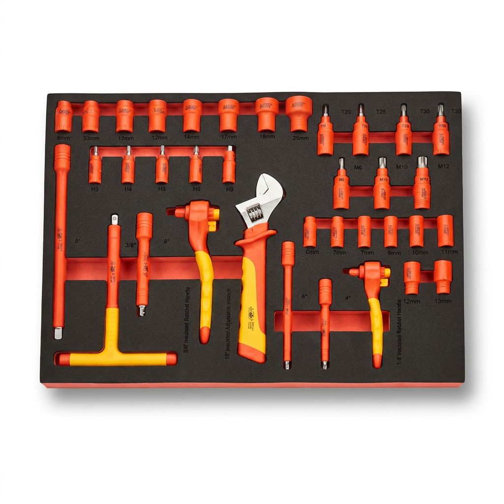 VDE 1000V Insulated EV Tool Set