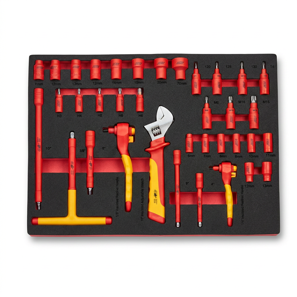 VDE 1000V Insulated EV Tool Set